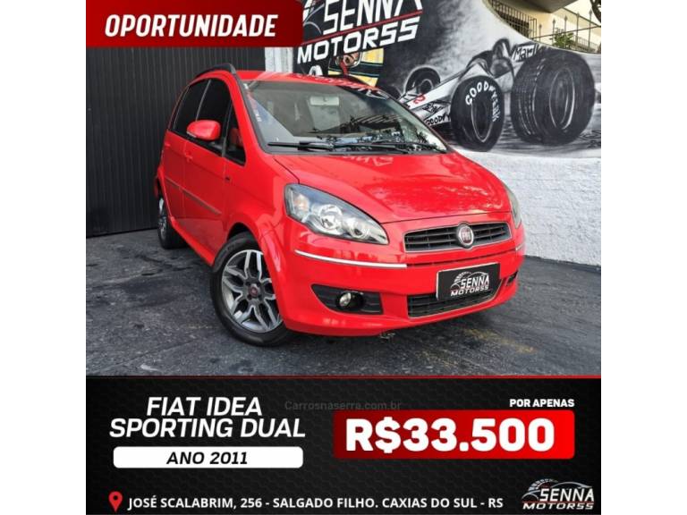 FIAT - IDEA - 2011/2011 - Vermelha - R$ 33.500,00